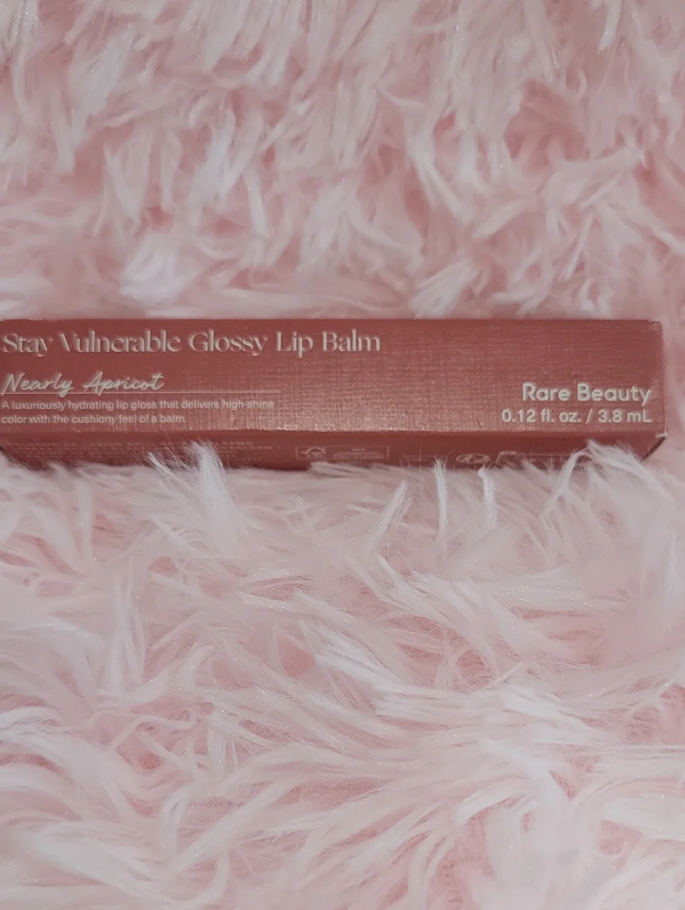 Rare Beauty Stay Vulnerable Glossy Lip Balm — Nearly Apricot Shade